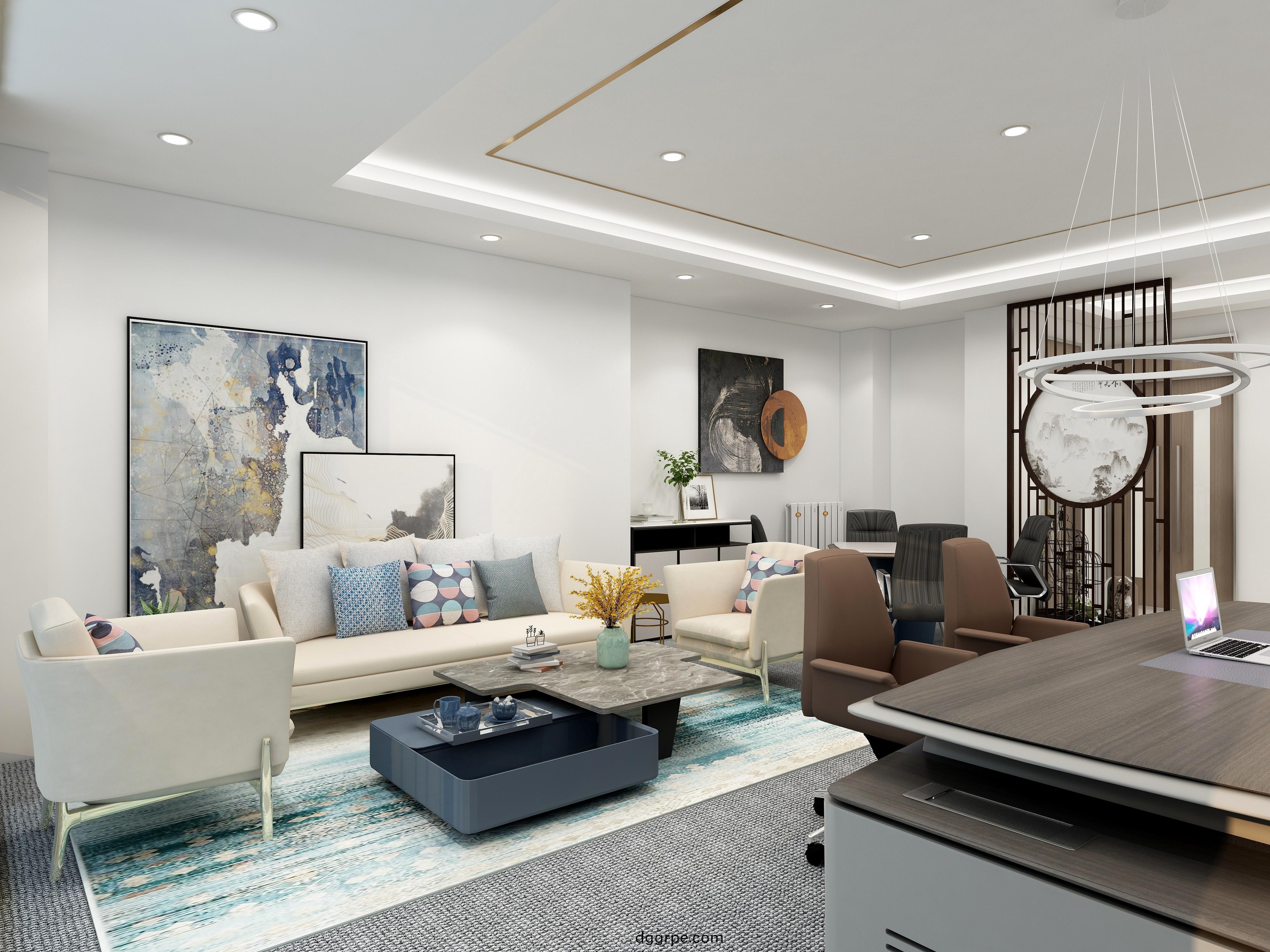 江苏某律所办公室茶台茶桌的配置图2