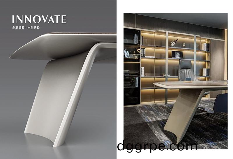 格莱美系列高管班台桌脚设计图