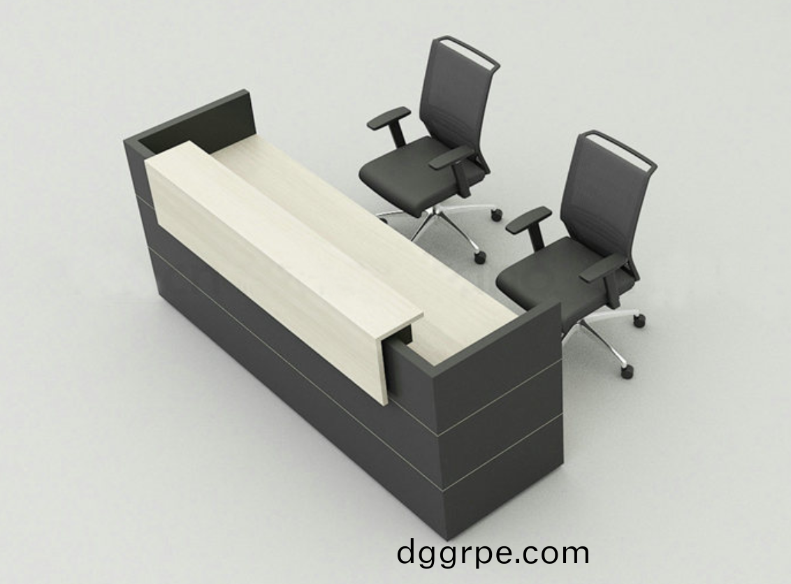 黑色前台接待台