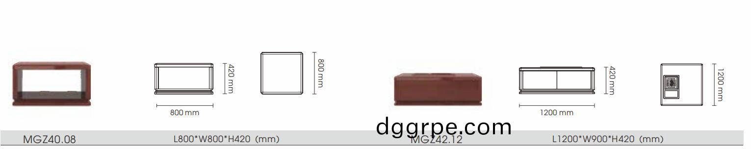 观智系列中式办公家具尺寸