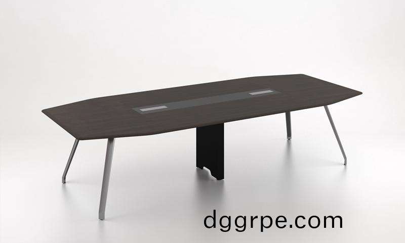 格调系列H034会议桌—黑胡桃木饰面