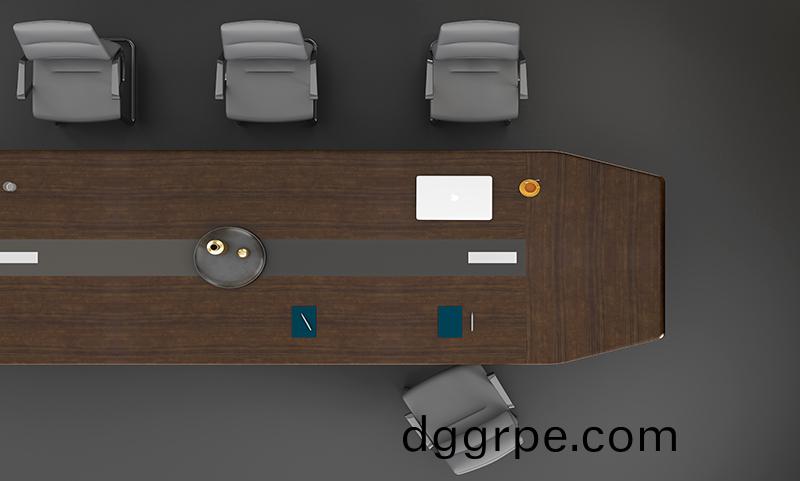 格调系列H034会议桌俯视图