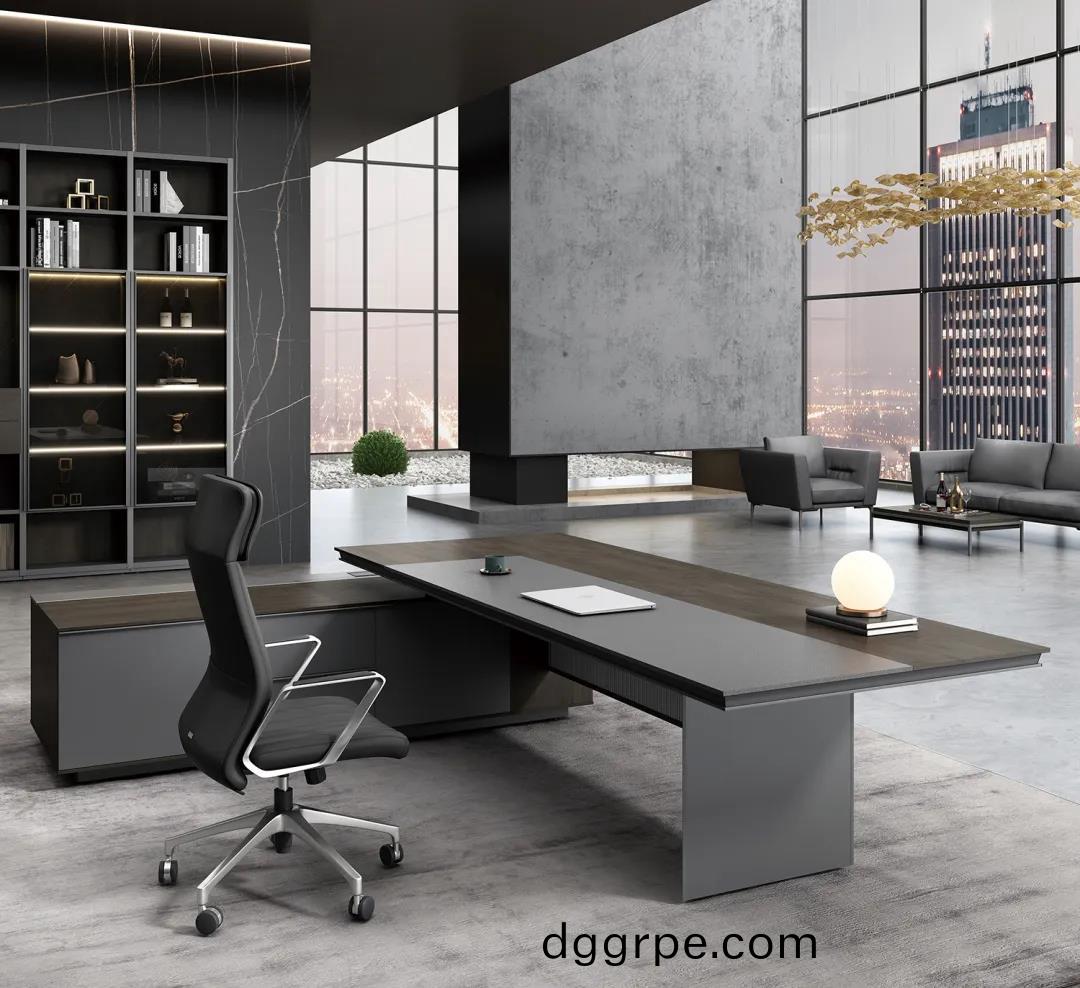 慕辰总裁空间之总裁班台侧面图片