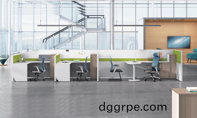 带洽谈员工主管6人位办公桌组合