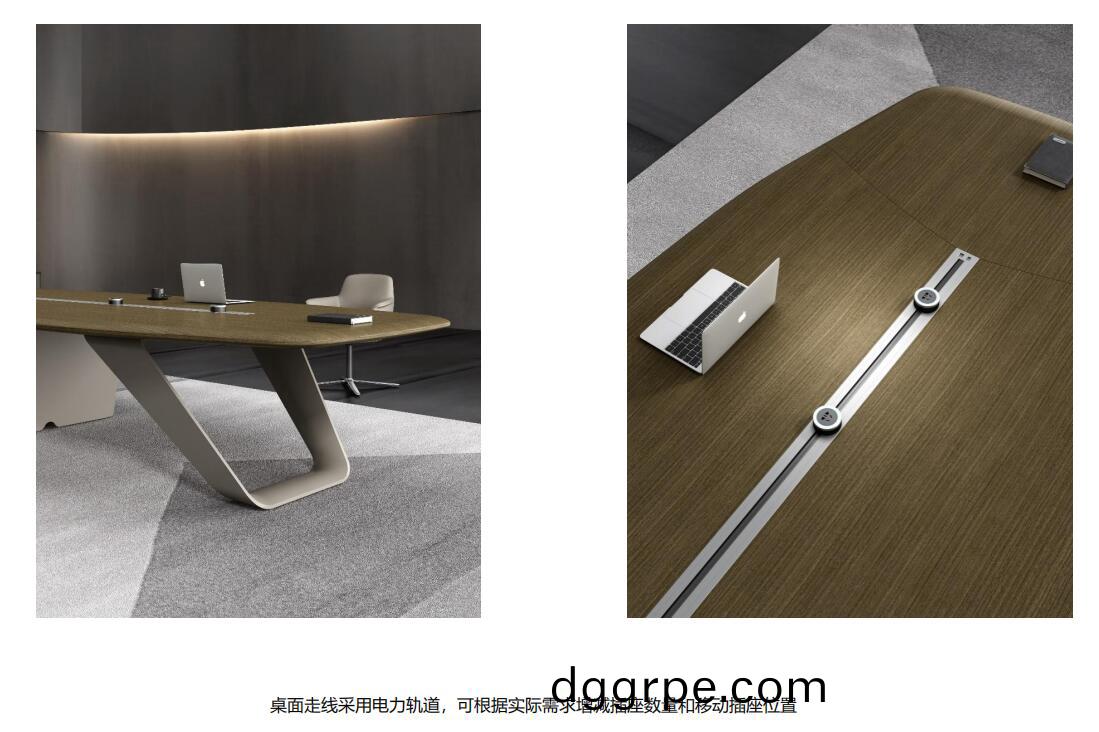 曲睿总裁空间之会议桌细节图