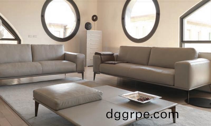 Desso德舒系列牛皮办公沙发双人位沙发