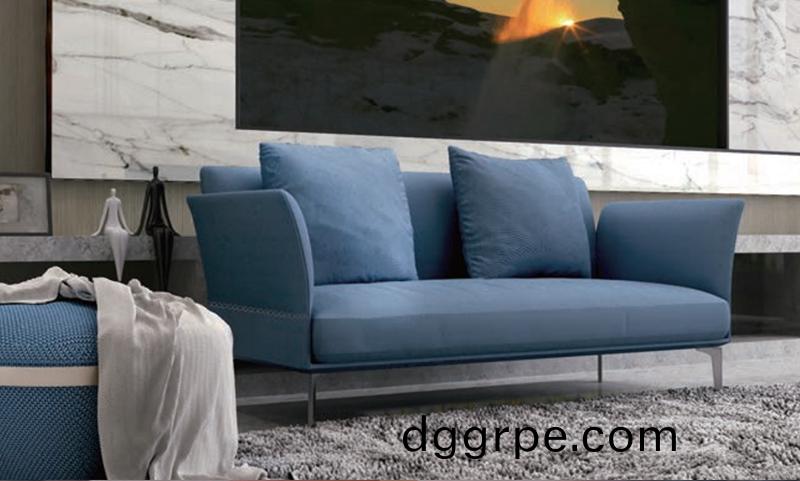 Suyo舒遇系列蓝色休闲布艺办公沙发组合