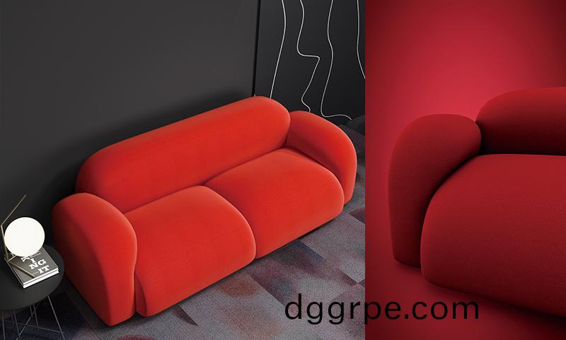 年轻时尚主管办公沙发细节图