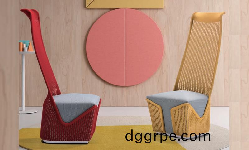 CARLOS卡洛姿系列针织办公沙发凳