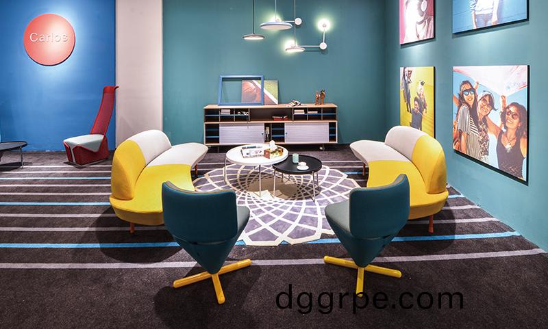 Rhine莱茵河系列弧形办公沙发