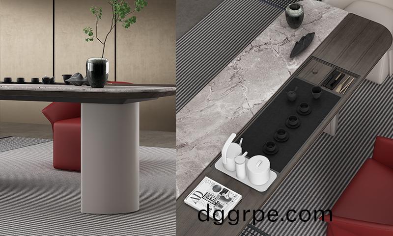 艾美系列办公室茶水台茶桌细节图