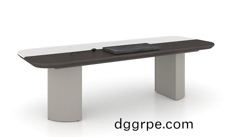 办公室茶桌办公桌一体桌