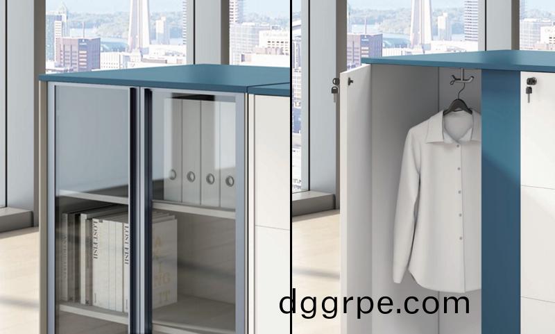 玻璃开门中柜细节图