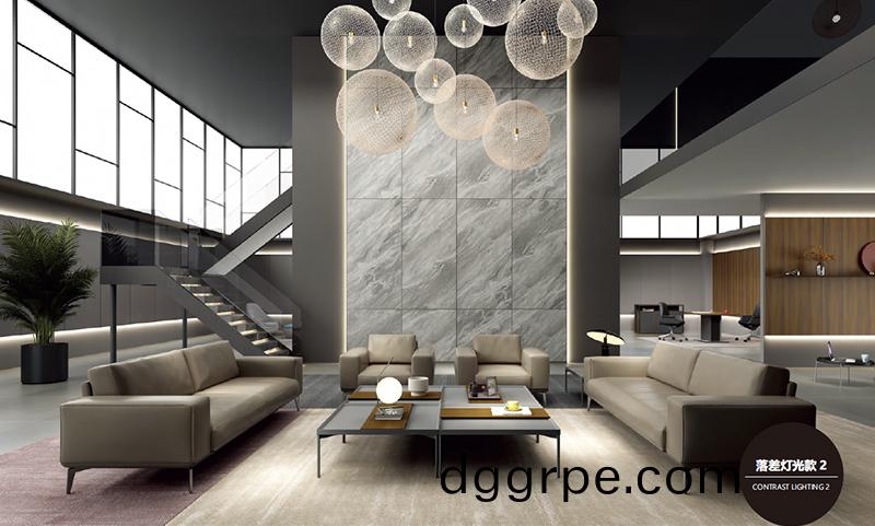 落差灯光款墙板效果图