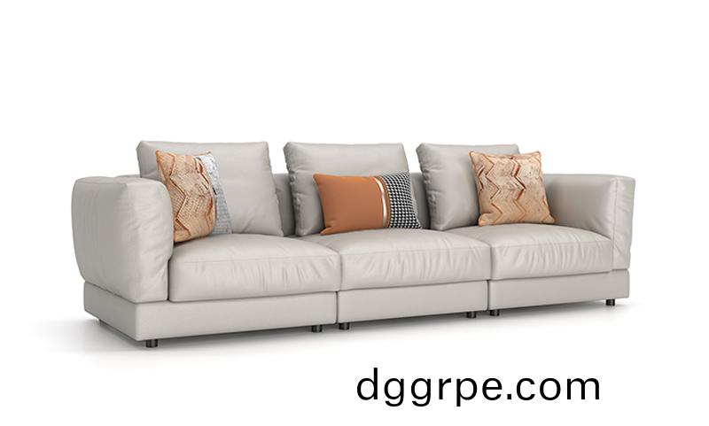 云舒系列真皮老板沙发3人位